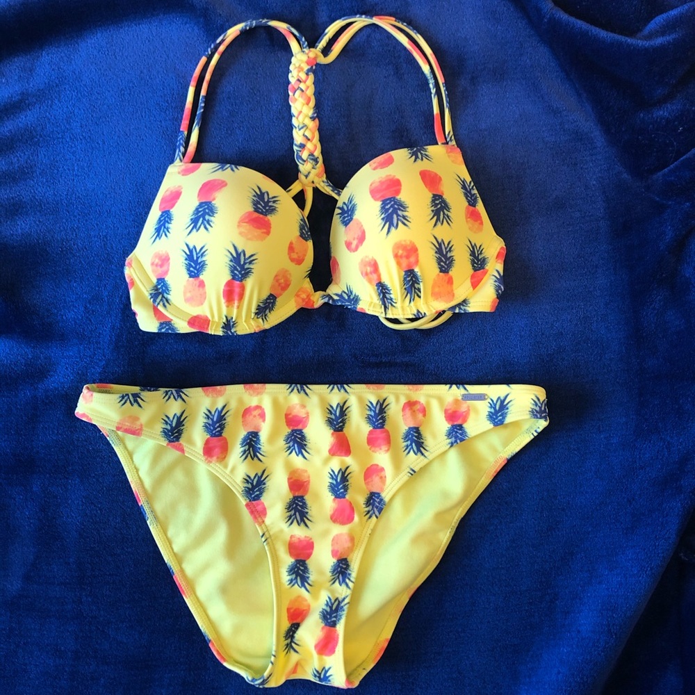 Hollister Yellow Pineapple Bikini